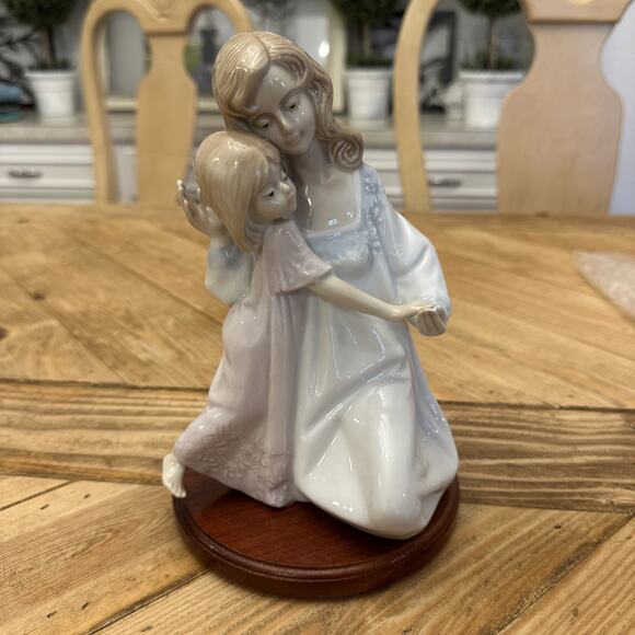 Vintage Paul Sebastian Porcelain Figurine 1990 Mother & Daughter Little Girl 7" - Picture 9 of 10